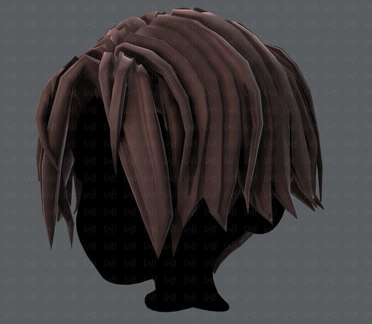 3D Hair style for boy V35 Low-poly 3D model_24
