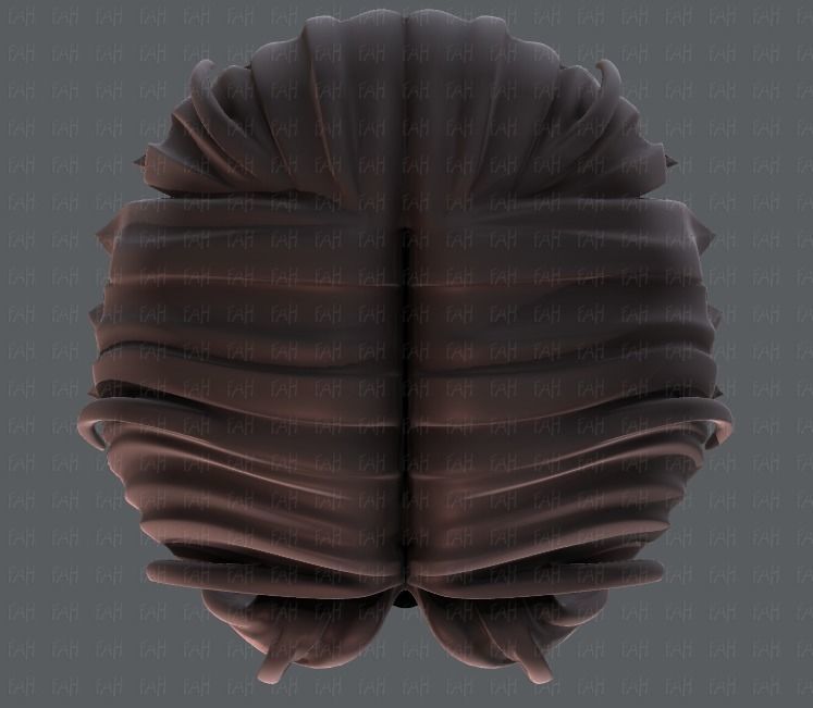 3D Hair style for boy V35 Low-poly 3D model_33