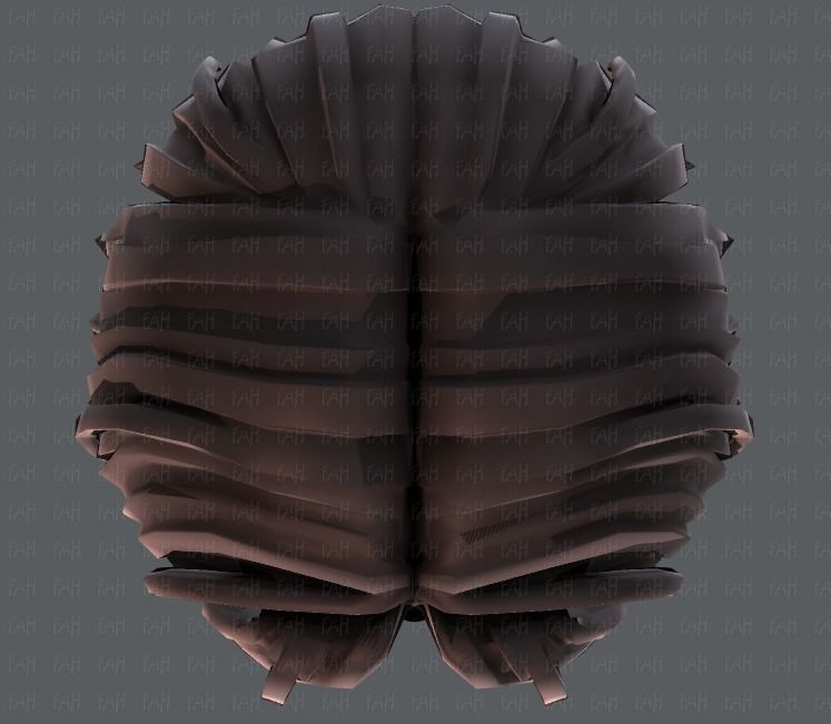 3D Hair style for boy V35 Low-poly 3D model_35