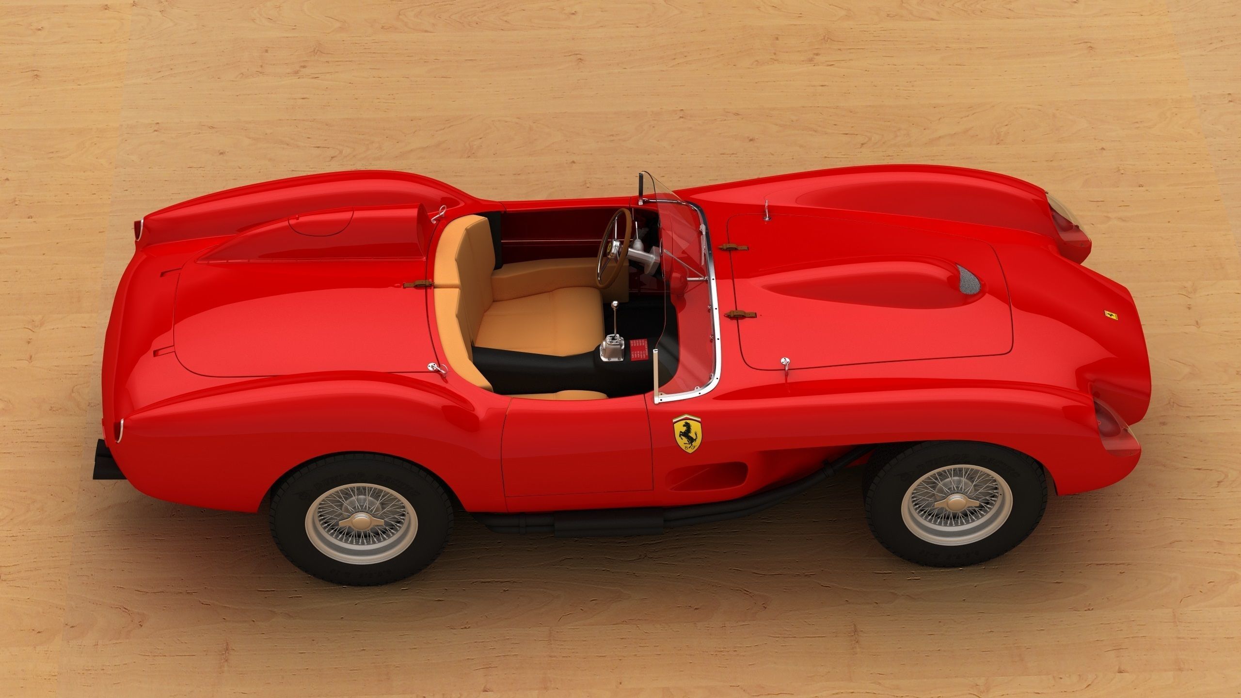 Ferrari 250 TR full 3D printable 3D print model_5