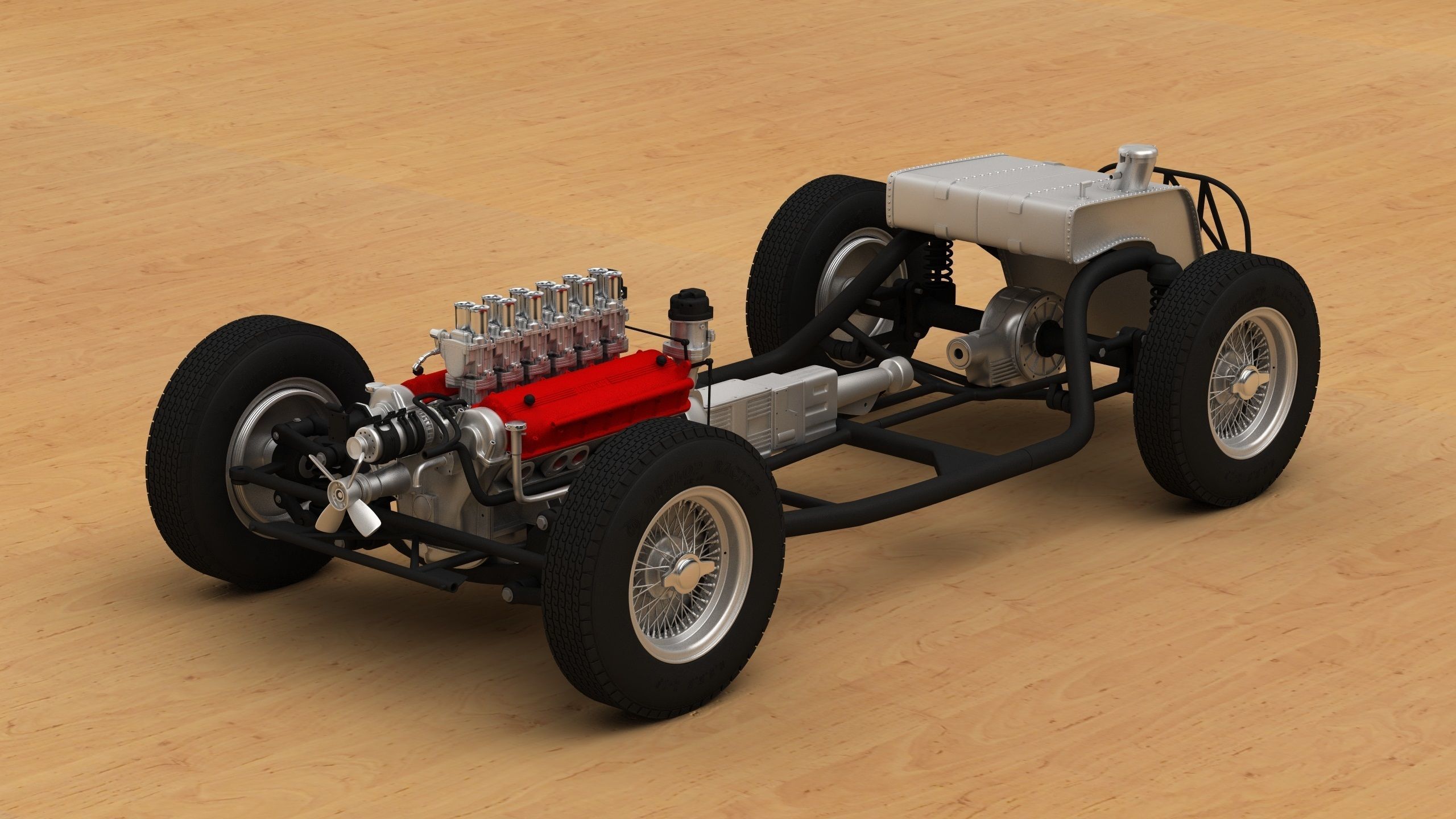 Ferrari 250 TR full 3D printable 3D print model_9