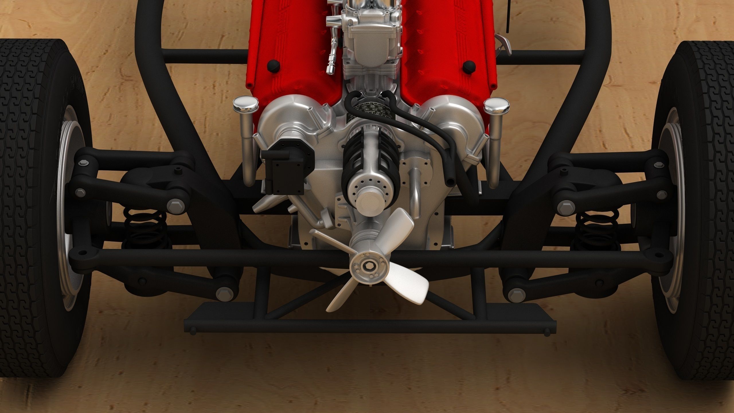 Ferrari 250 TR full 3D printable 3D print model_4