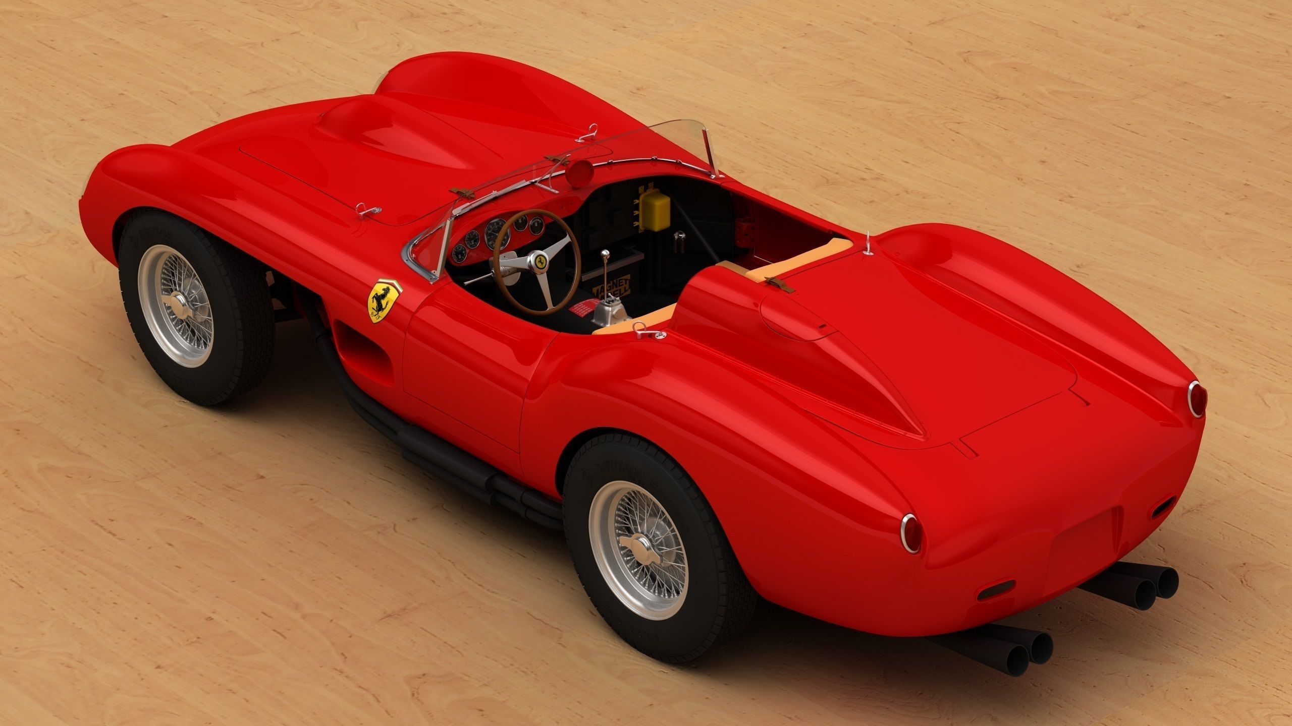 Ferrari 250 TR full 3D printable 3D print model_1
