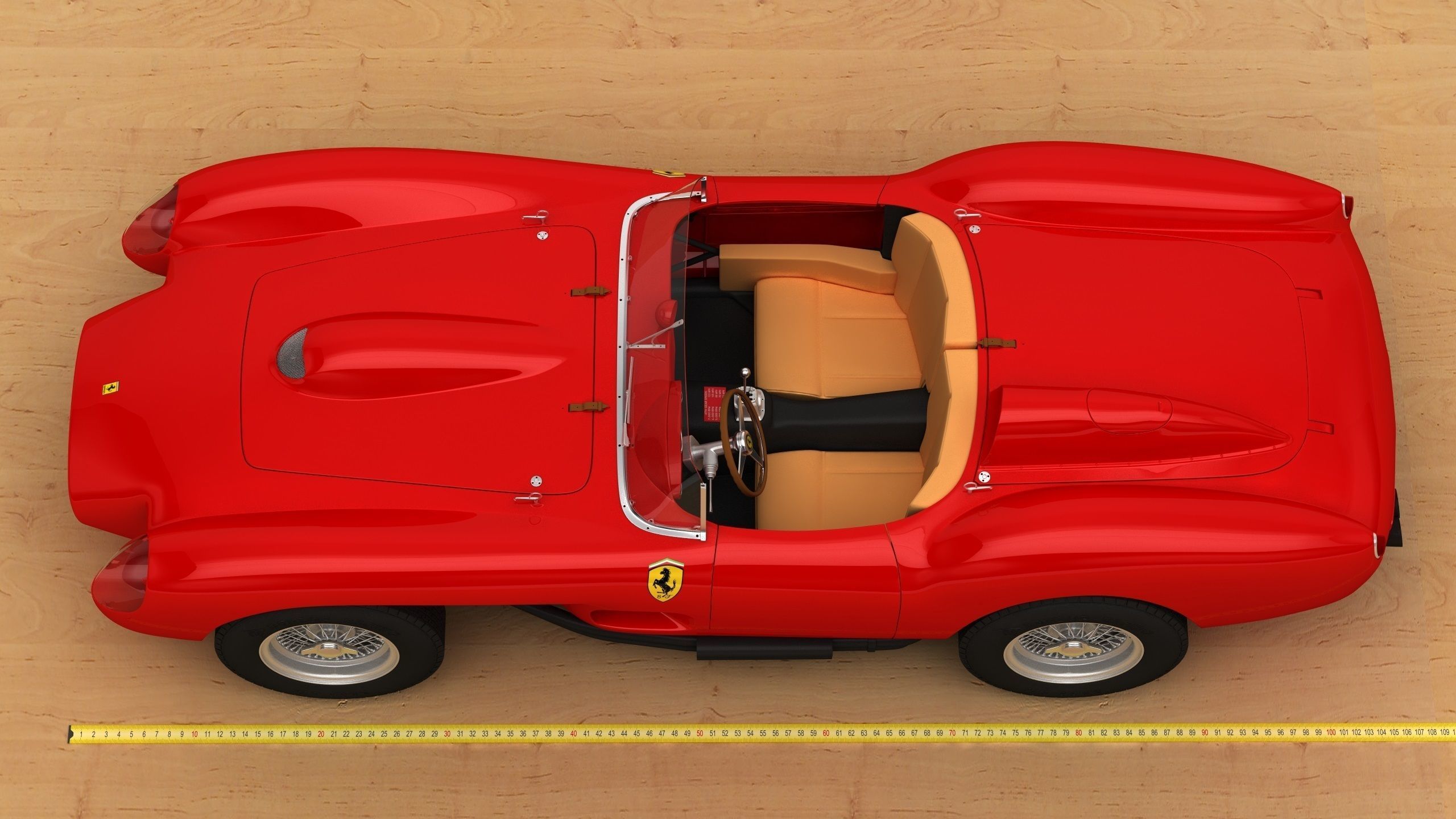 Ferrari 250 TR full 3D printable 3D print model_43