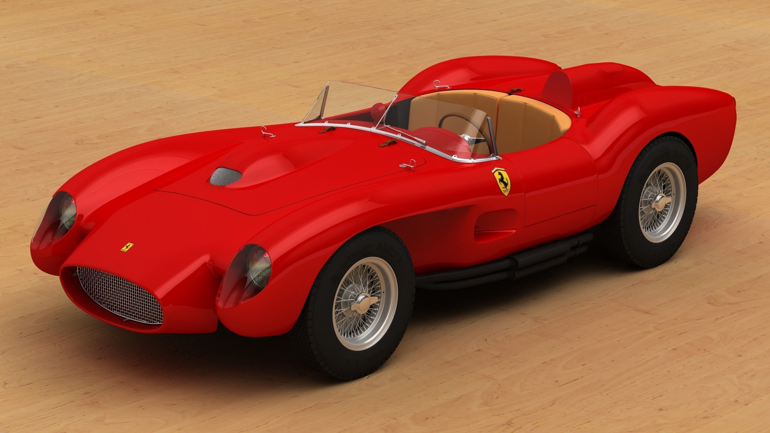Ferrari 250 TR full 3D printable 3D print model_23