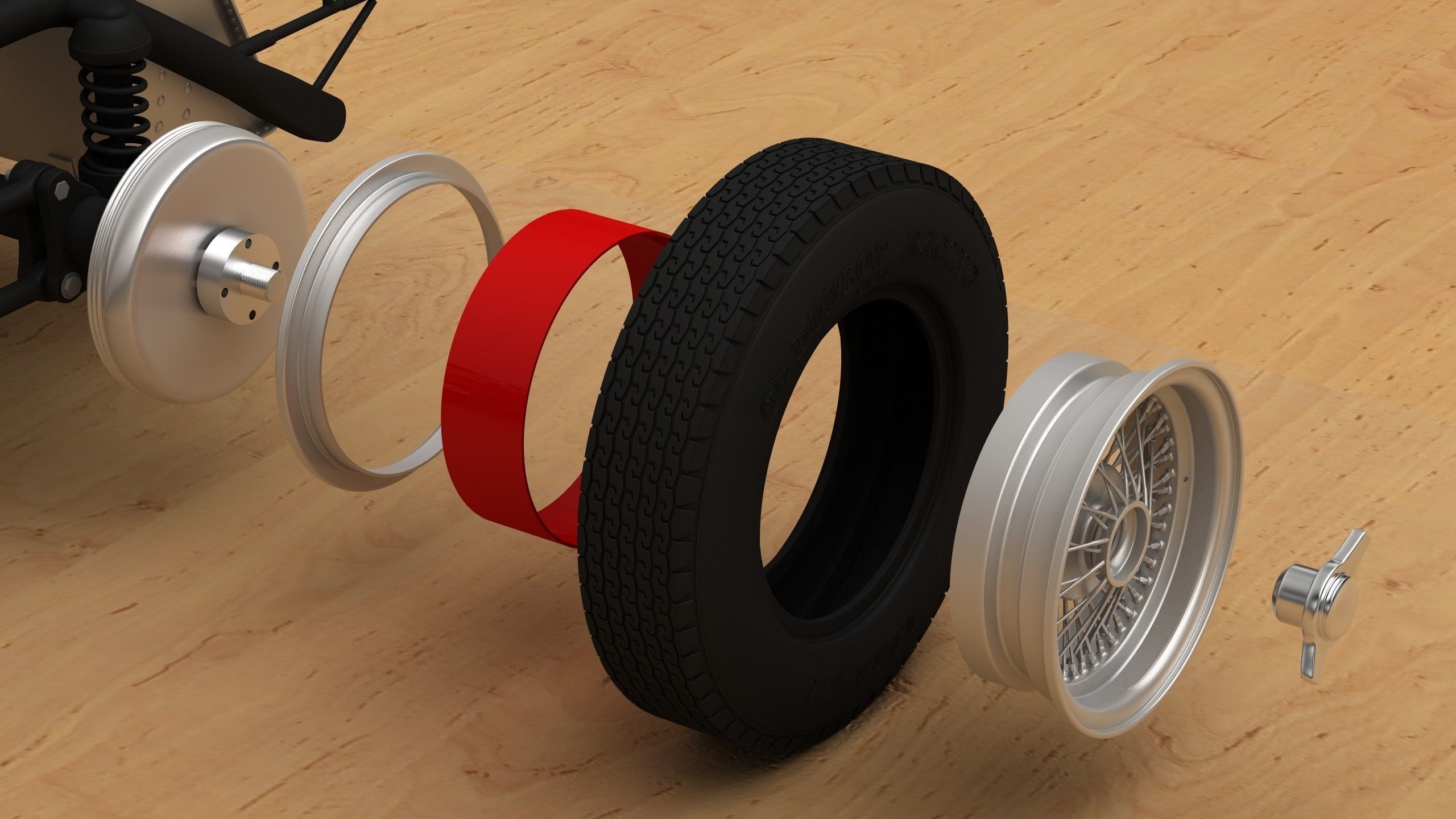 Ferrari 250 TR full 3D printable 3D print model_20