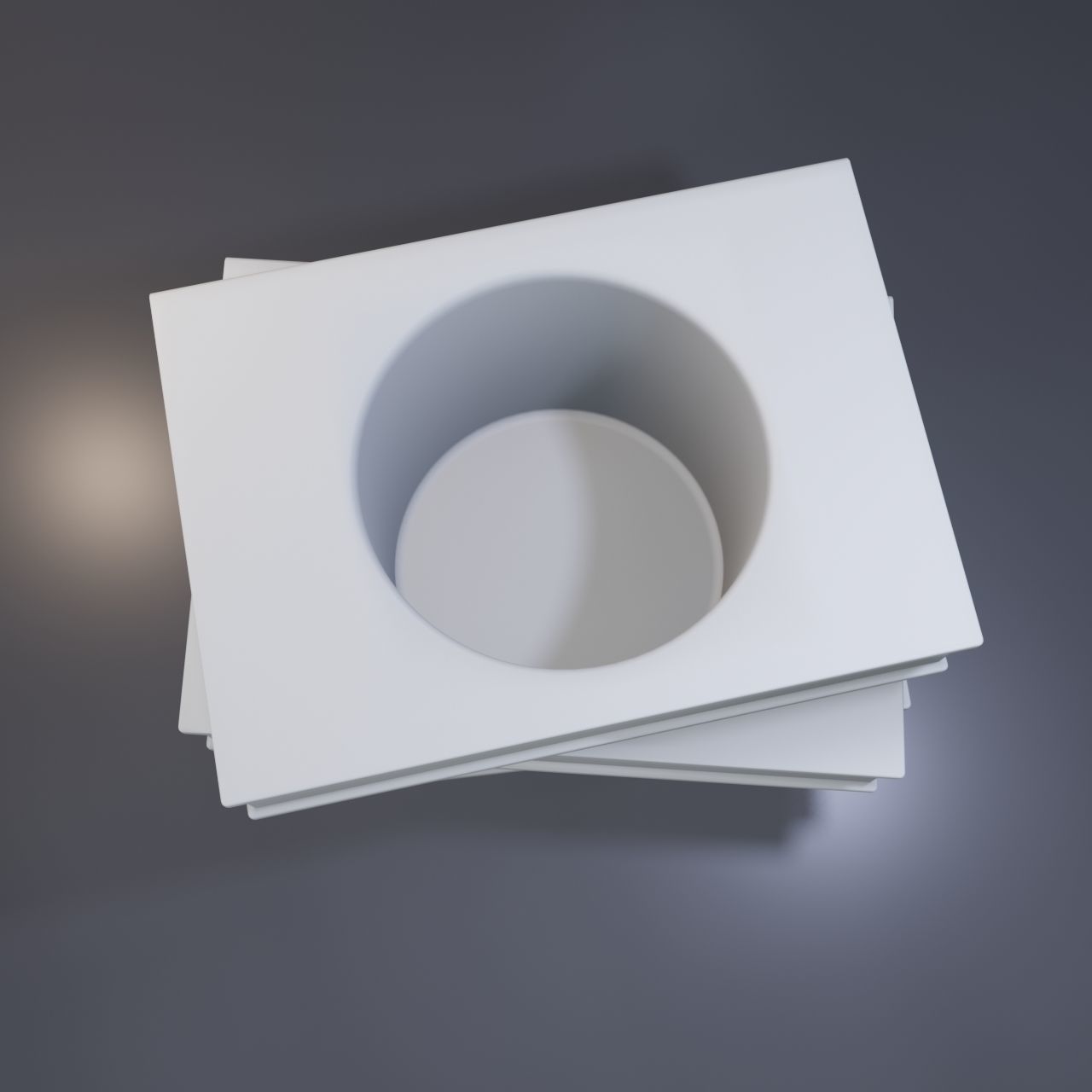 Three books with a hole 3D print model_6