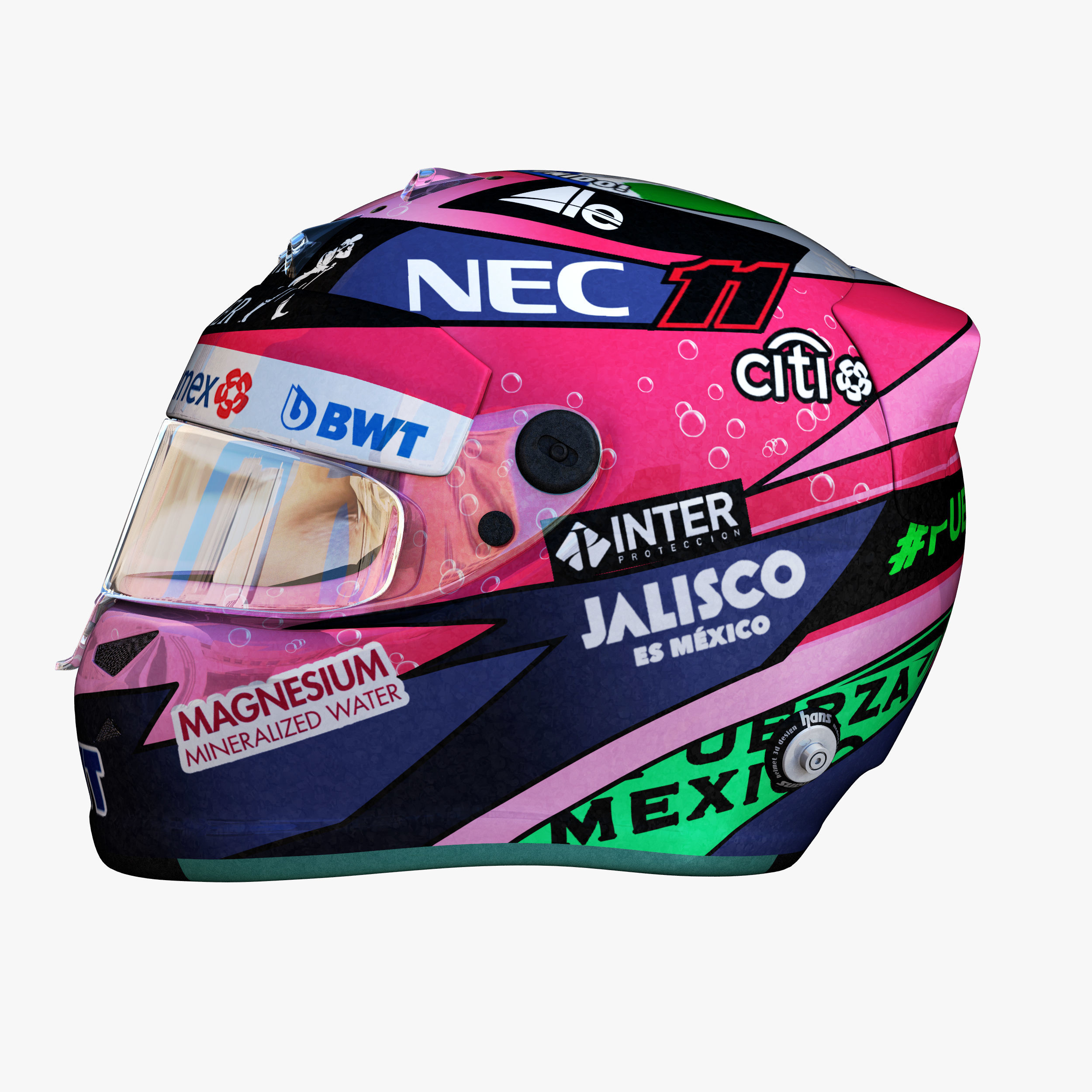 Perez helmet 2018 Low-poly 3D model_2