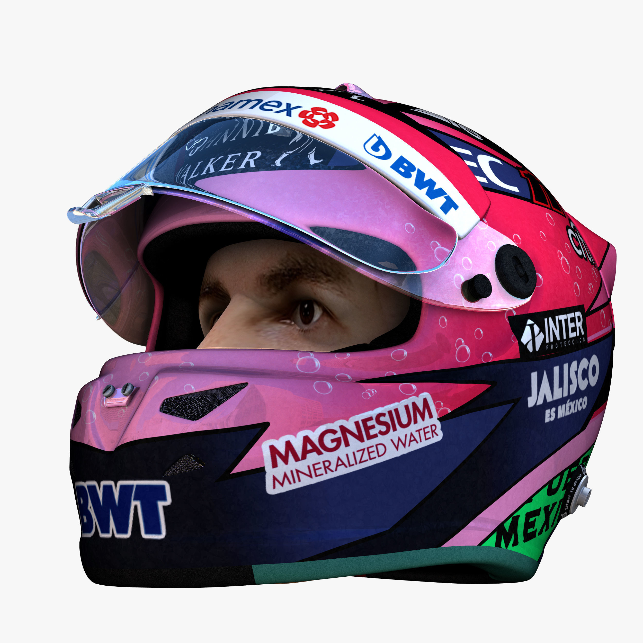 Perez helmet 2018 Low-poly 3D model_6