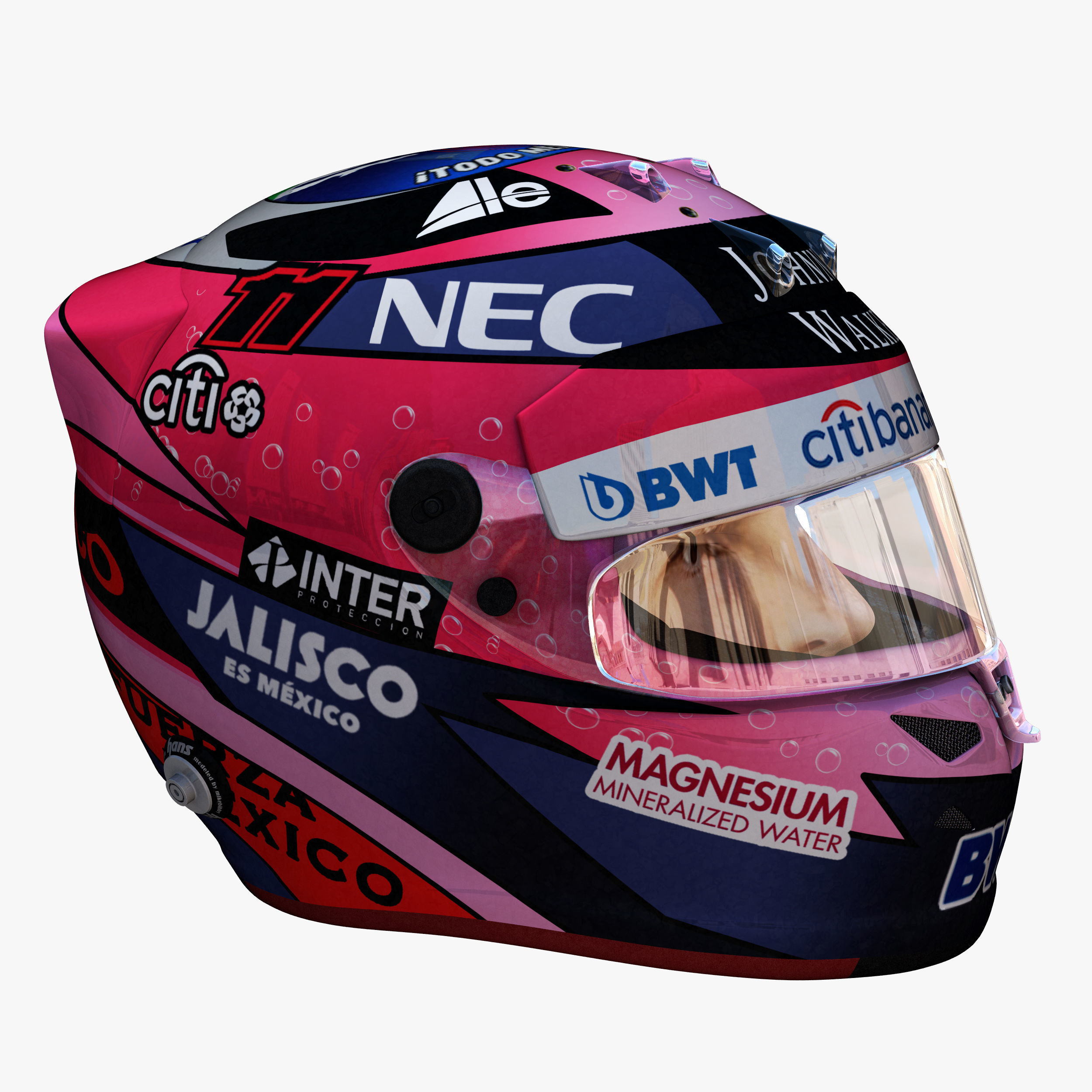 Perez helmet 2018 Low-poly 3D model_10