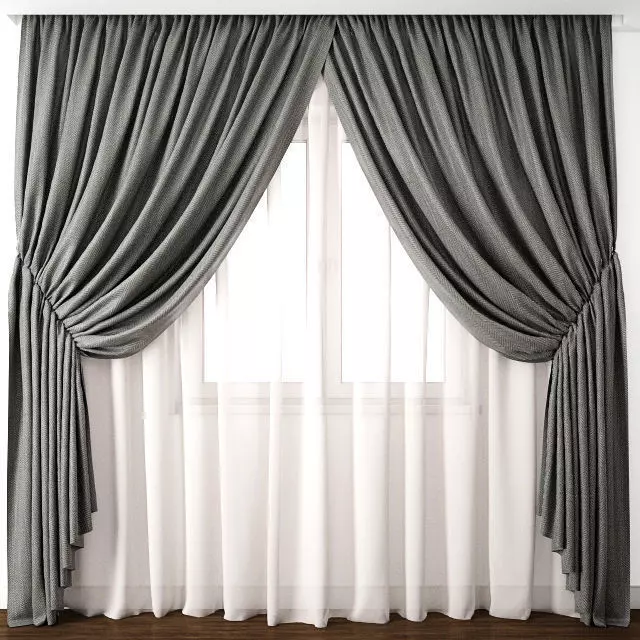 Curtain 45 3D model_0