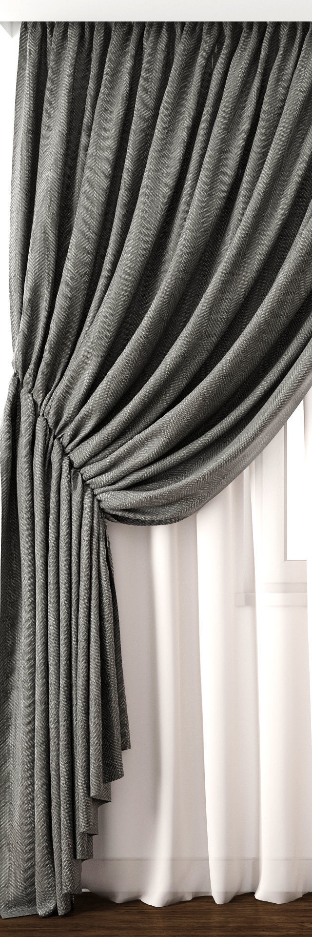 Curtain 45 3D model_2