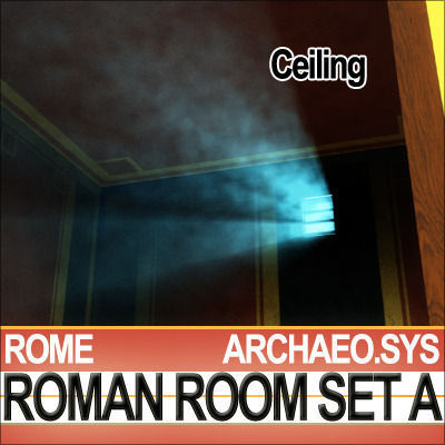 Ancient Roman Room Set A  12 Models with Candle Flame VFX 3D model_20