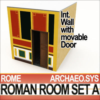 Ancient Roman Room Set A  12 Models with Candle Flame VFX 3D model_18
