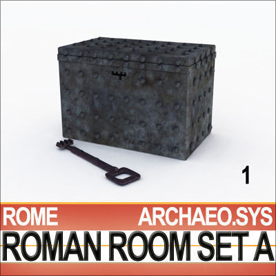 Ancient Roman Room Set A  12 Models with Candle Flame VFX 3D model_2