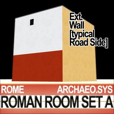 Ancient Roman Room Set A  12 Models with Candle Flame VFX 3D model_17