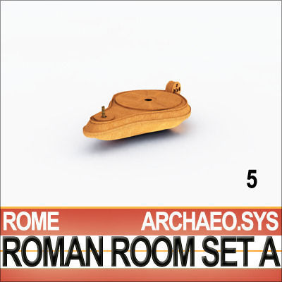 Ancient Roman Room Set A  12 Models with Candle Flame VFX 3D model_6