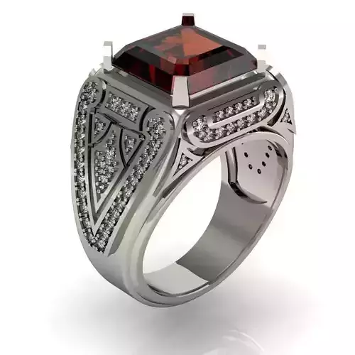 signet ring for men with gems 