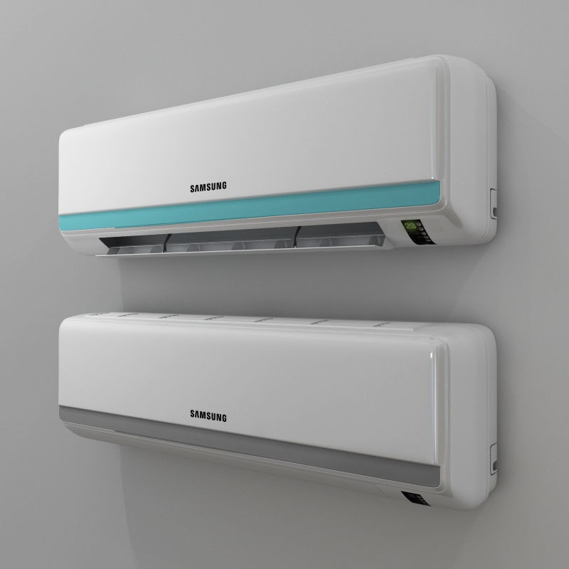 Samsung aircondition Low-poly 3D model_1