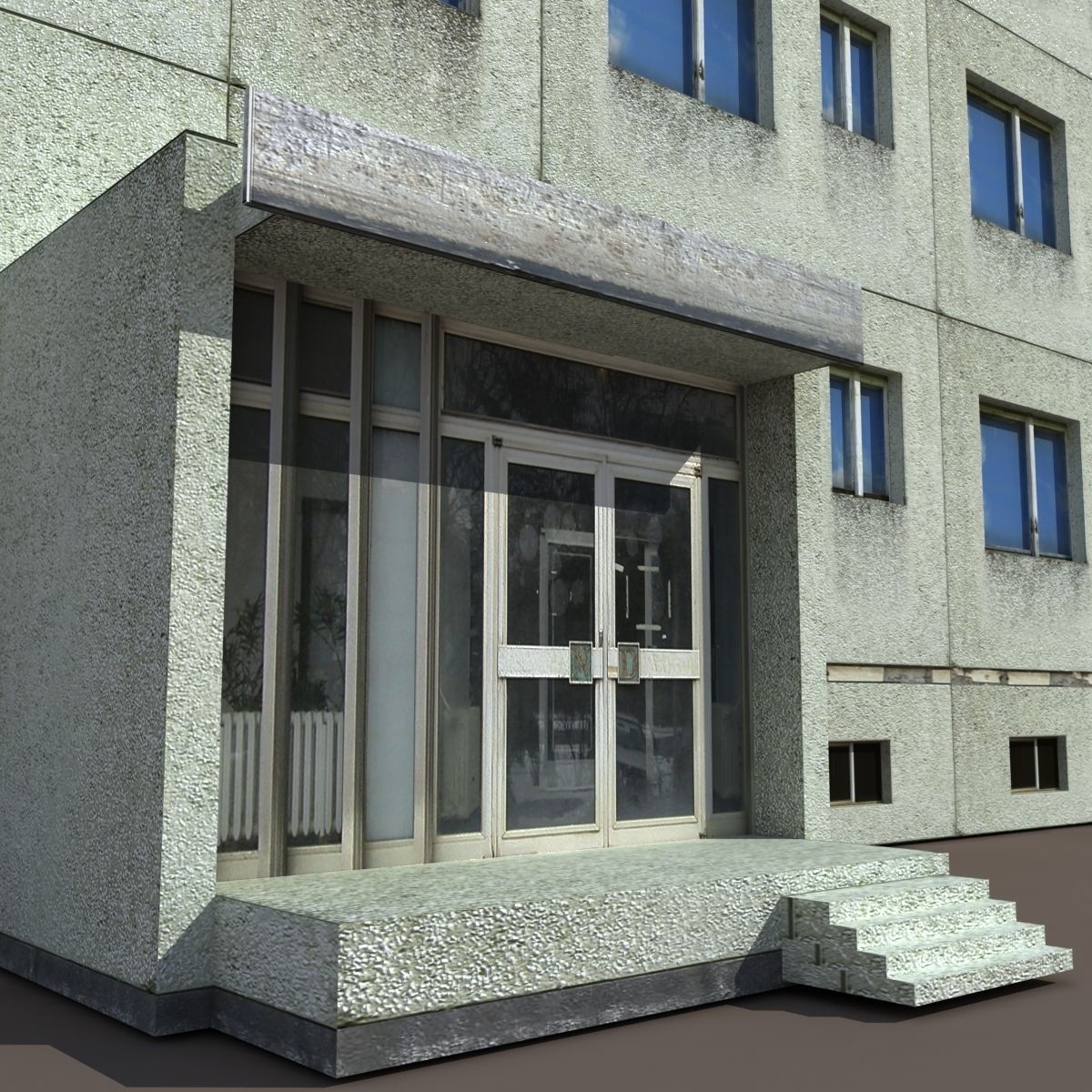 Residential Building 6 Low-poly 3D model_6