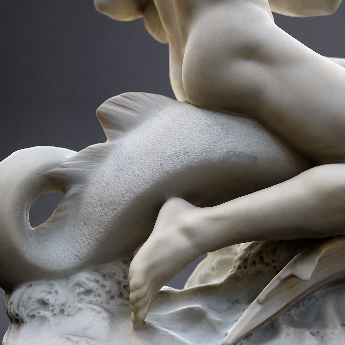 Arion assis sur le dauphin Orsay 3D print model_1