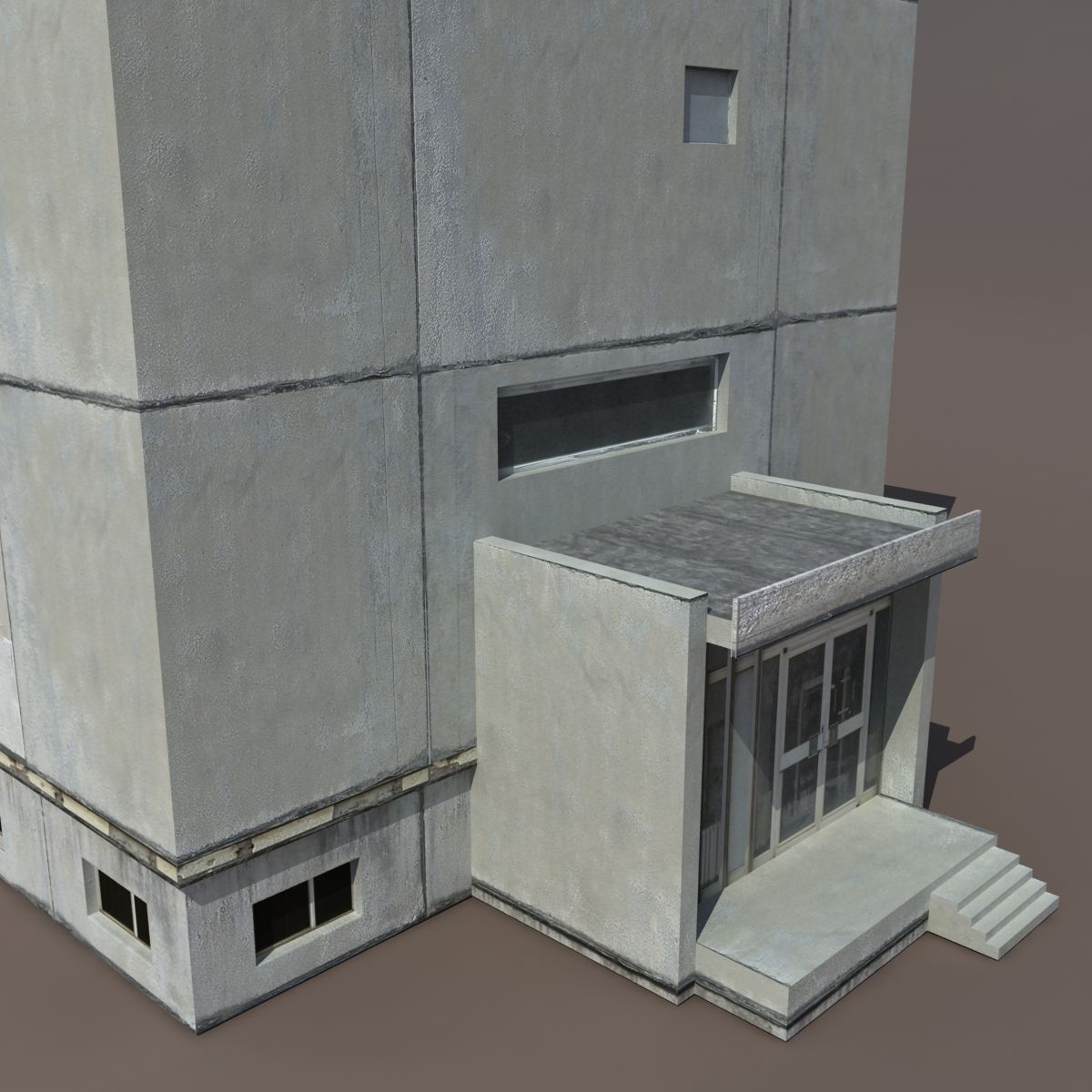 Residential Building 7 Low-poly 3D model_1
