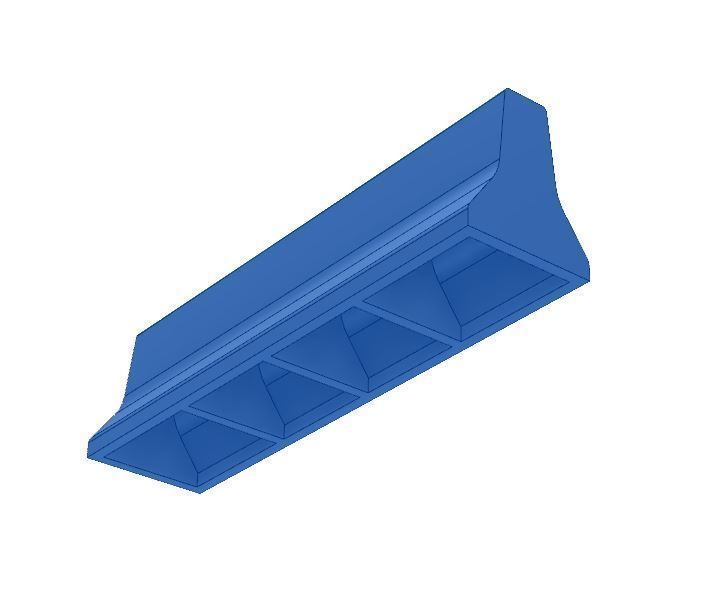 1-32 Scale concrete jersey barrier for print Free 3D print model_1