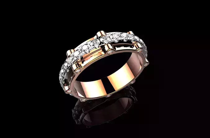 Mens Diamond Rings 18k Gold