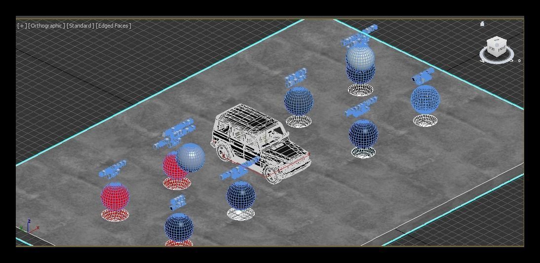 MERCEDES G-CLASS BLACK Low-poly 3D model_12