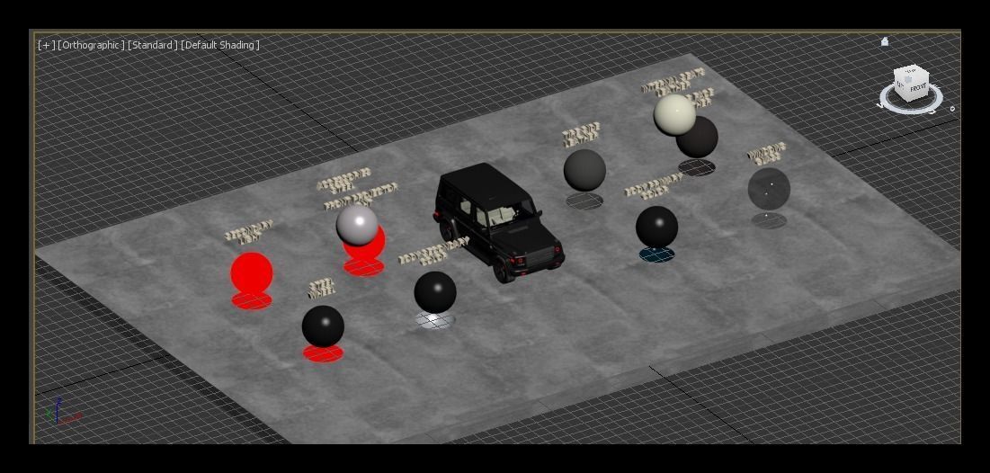 MERCEDES G-CLASS BLACK Low-poly 3D model_9