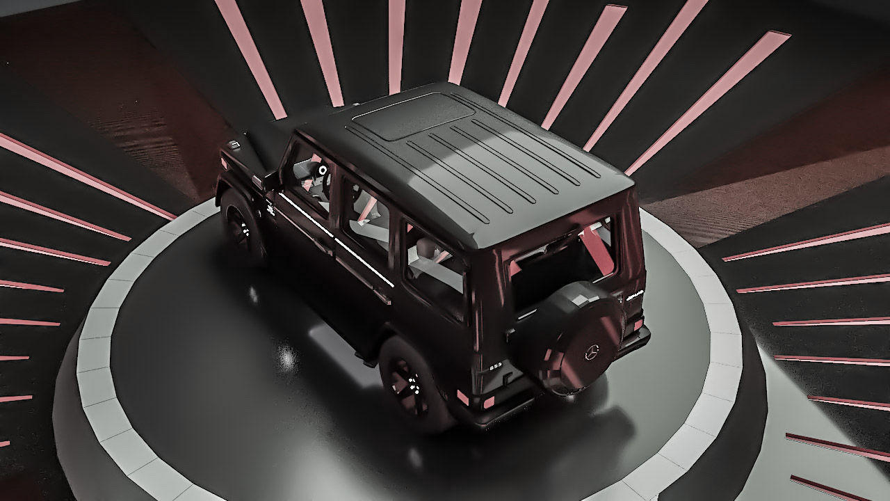 MERCEDES G-CLASS BLACK Low-poly 3D model_5