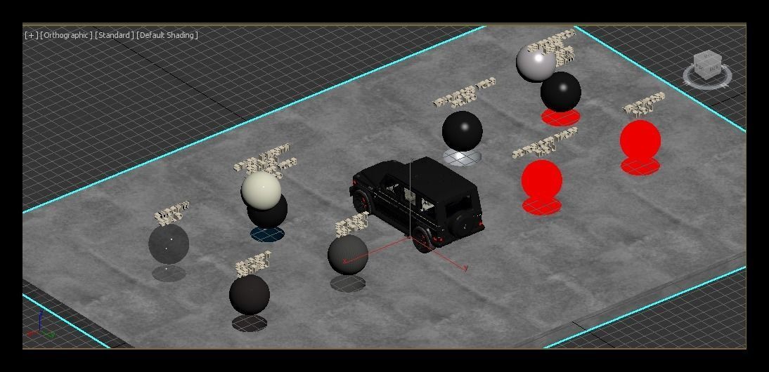 MERCEDES G-CLASS BLACK Low-poly 3D model_11