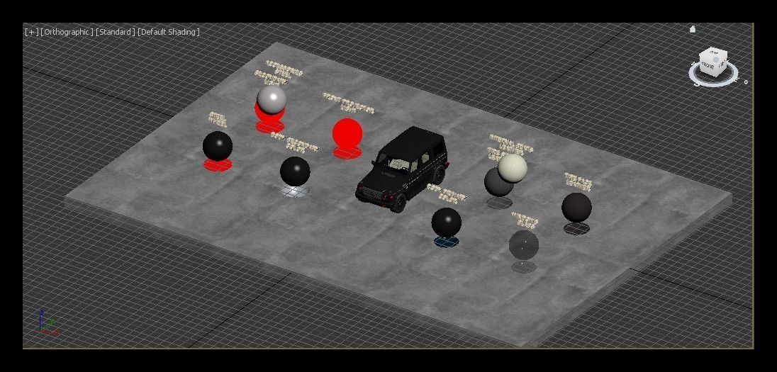 MERCEDES G-CLASS BLACK Low-poly 3D model_6