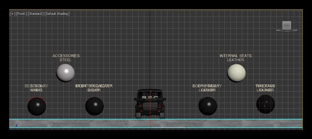 MERCEDES G-CLASS BLACK Low-poly 3D model_7