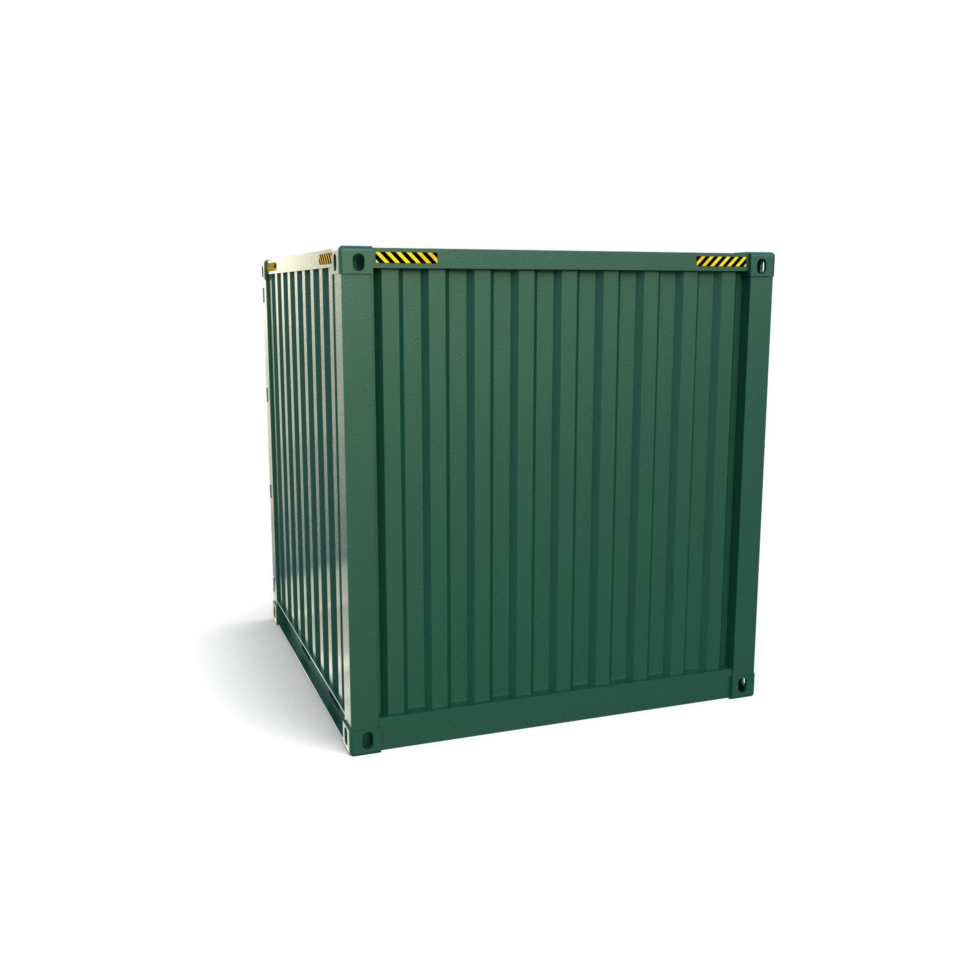 8ft Shipping Container 3D model_1