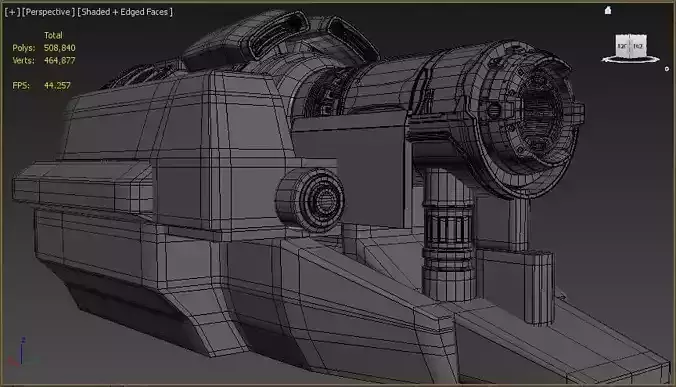 Spaceship part Free 3D model