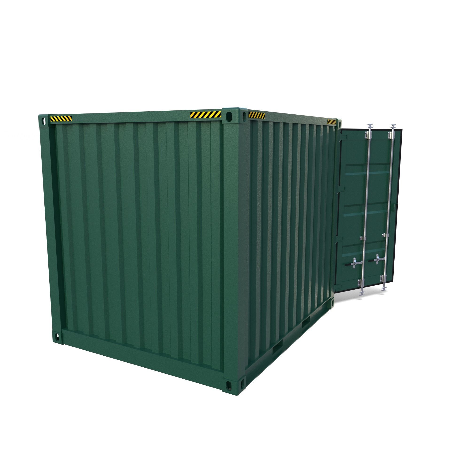 10ft Shipping Container 3D model_7
