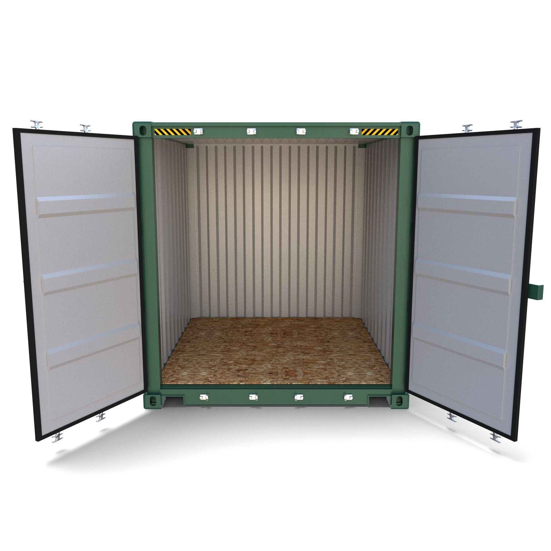 10ft Shipping Container 3D model_9