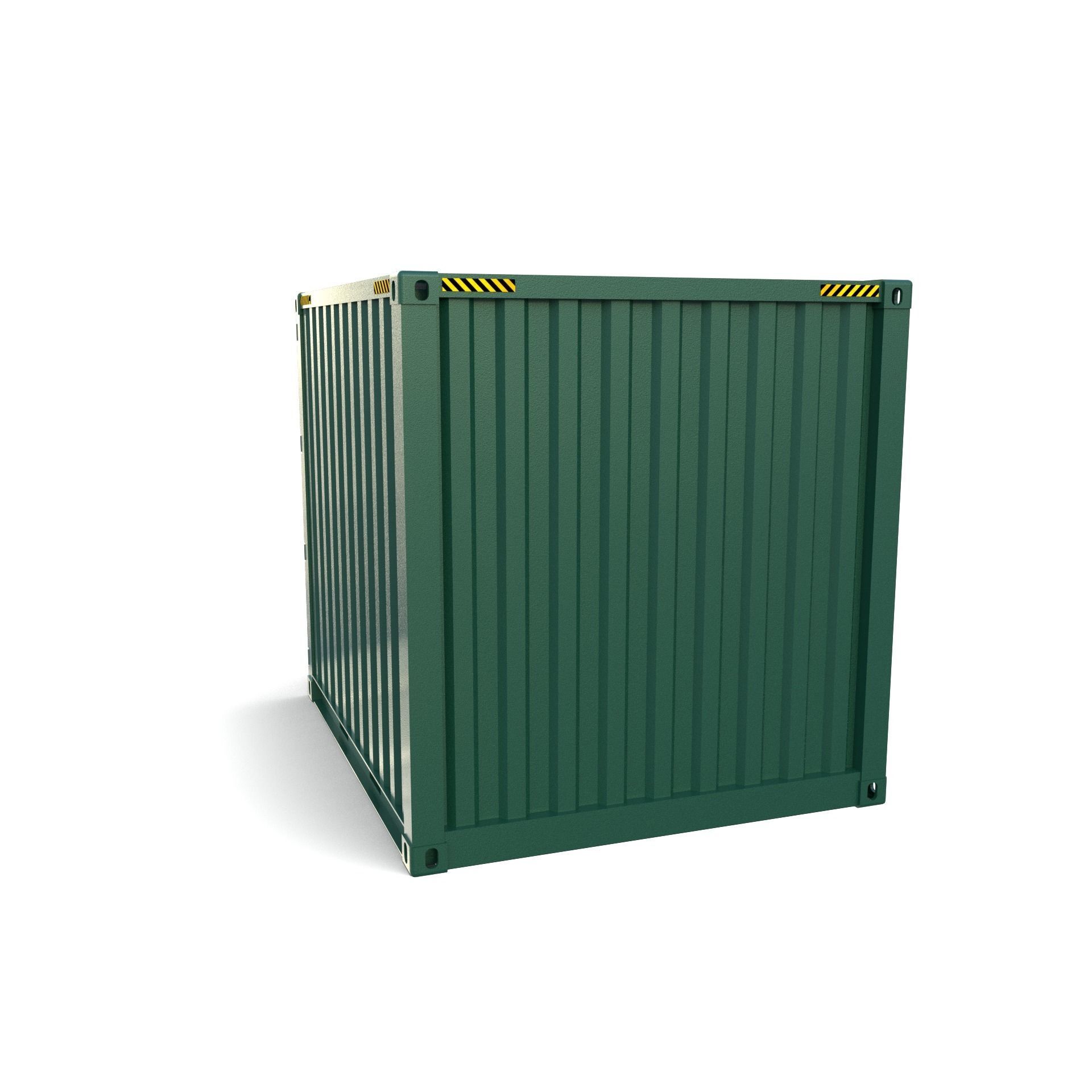 10ft Shipping Container 3D model_2
