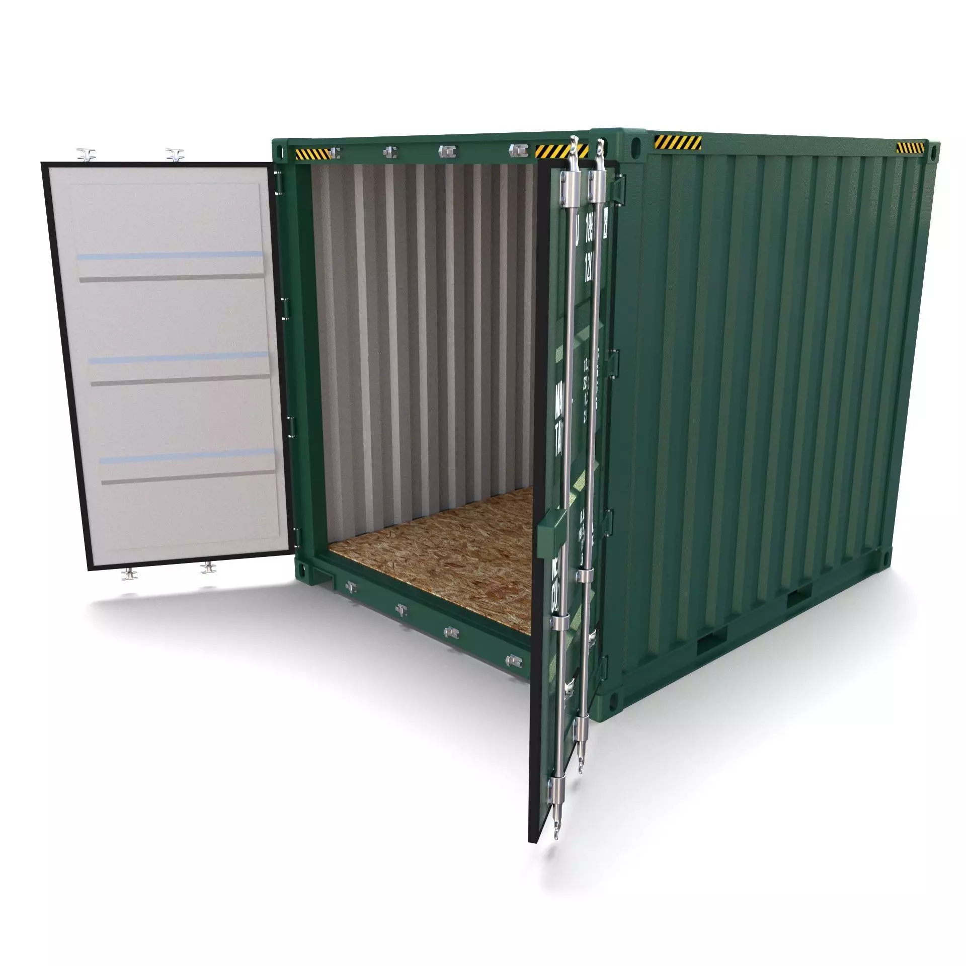 10ft Shipping Container 3D model_0