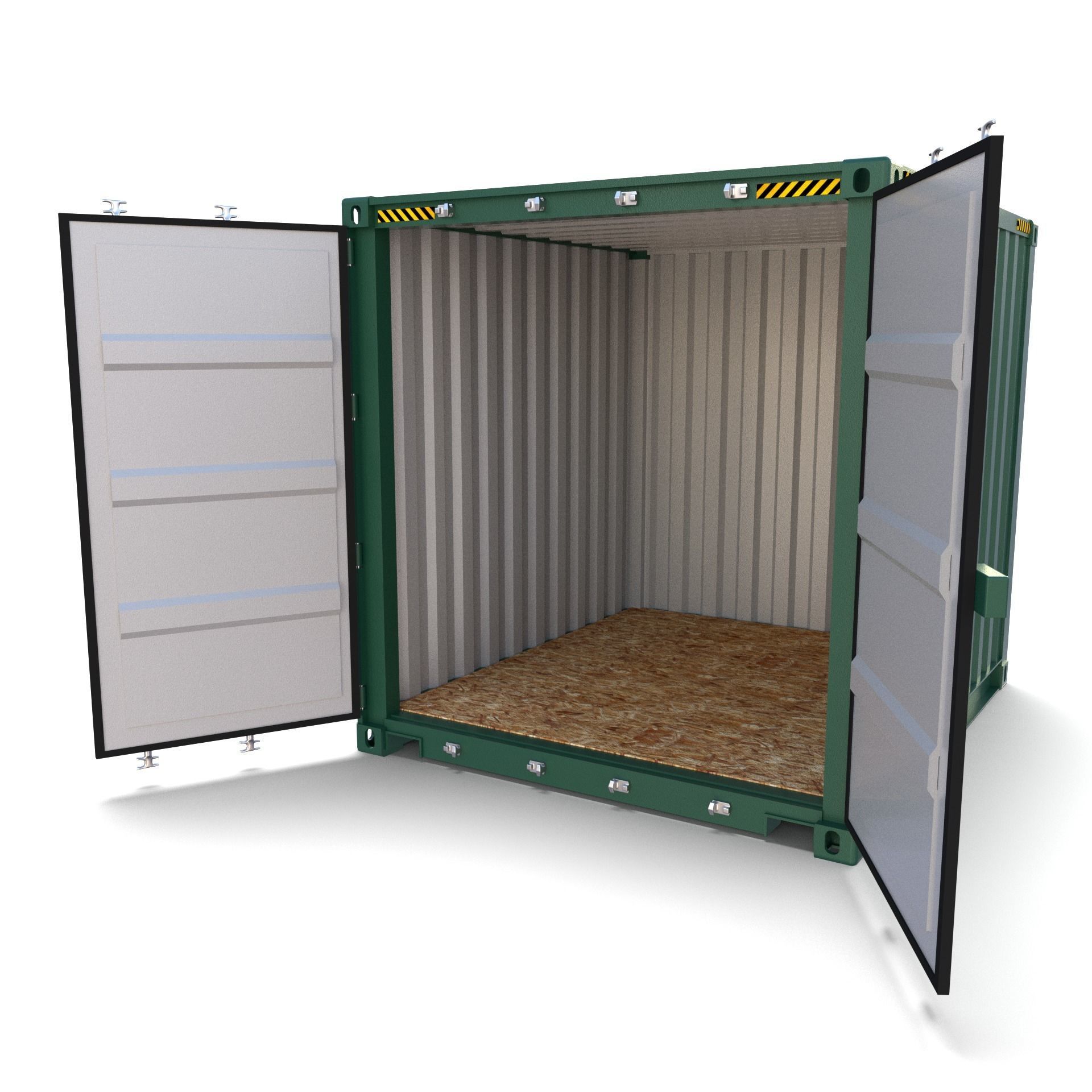 10ft Shipping Container 3D model_11
