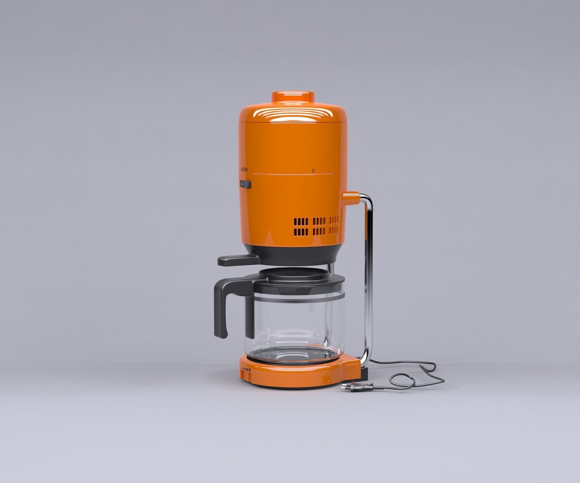 Coffee maker designed by Florian Seiffert for Braun in 1972 3D model CGTrader