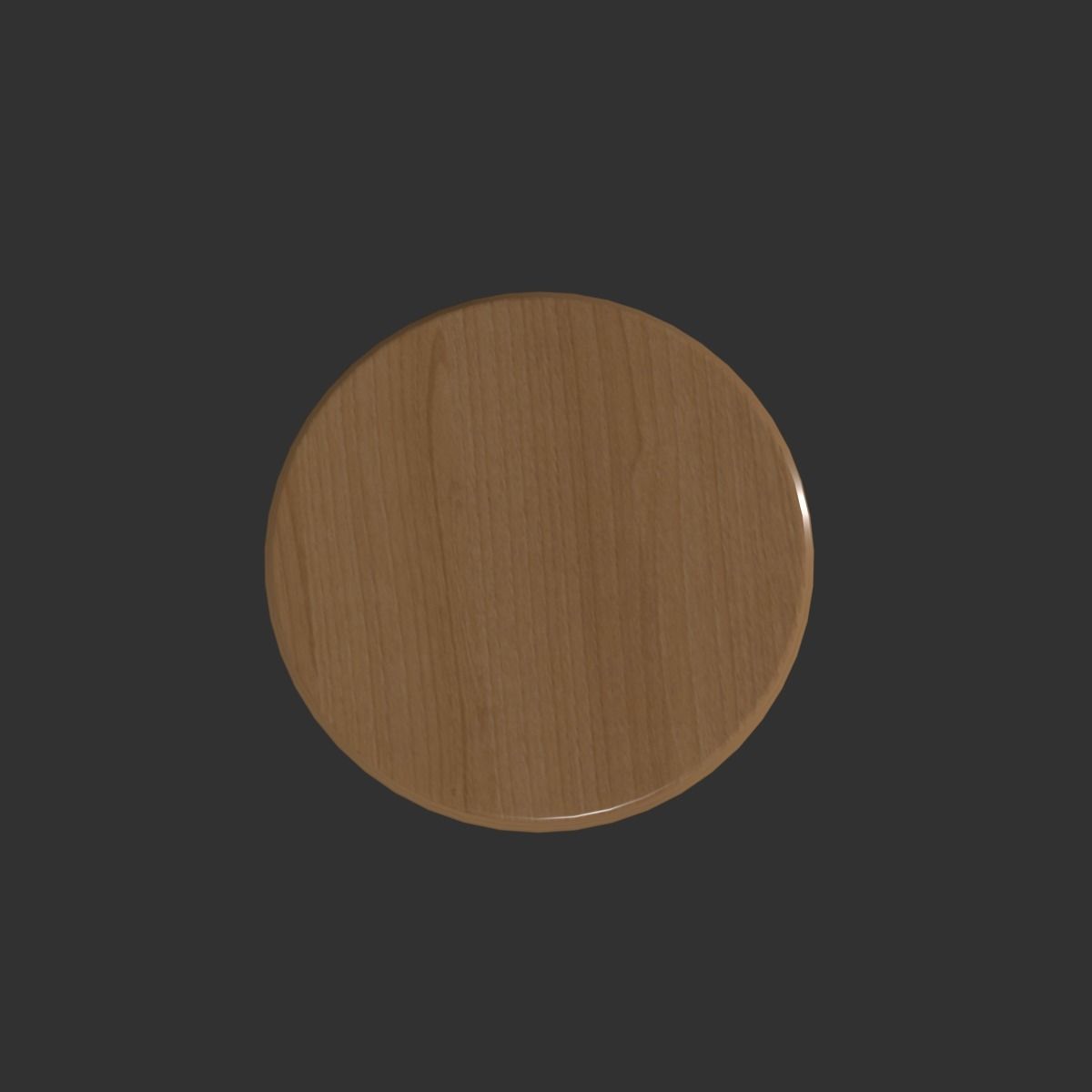 Wooden  Stool Free low-poly 3D model_4