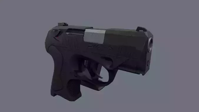 Beretta PX4 - Model and Textures low-poly 3D model