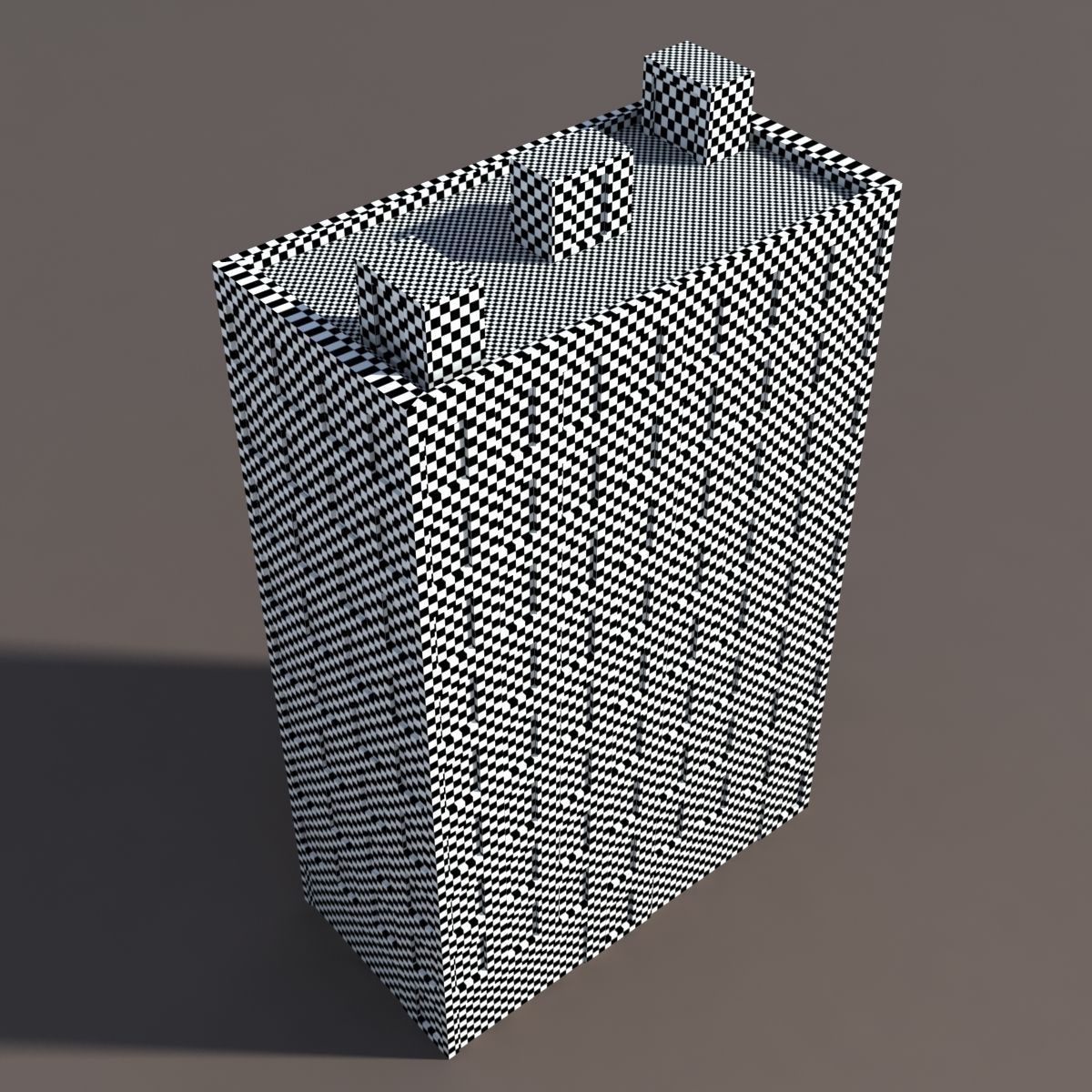 Residential Highrise Building 3 Low Poly 3d Model Low-poly 3D model_7