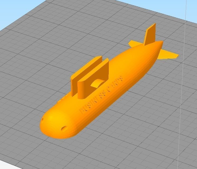 SUBMARINE DESKTOP BUSINESS CARD HOLDER 3D print model_5