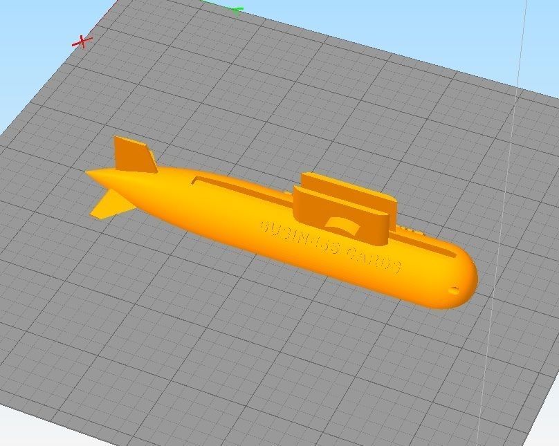 SUBMARINE DESKTOP BUSINESS CARD HOLDER 3D print model_7