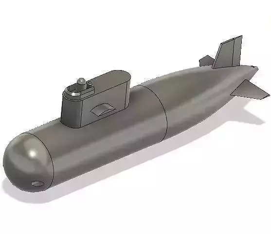 NUCLEAR SUBMARINE KEY CHAIN 3D print model