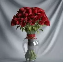 Mawar Merah Free 3D model