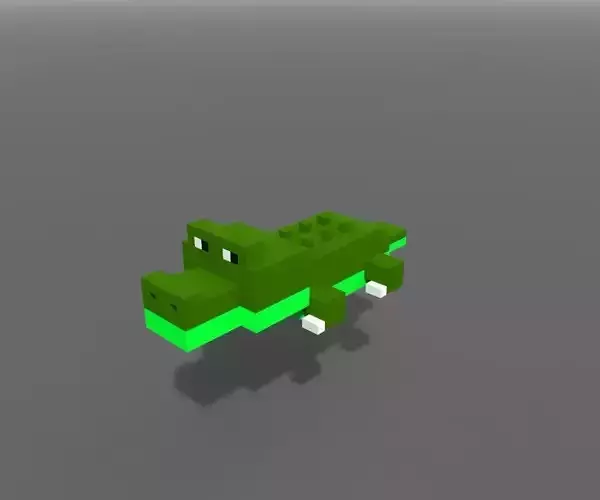 Voxel Crocodile